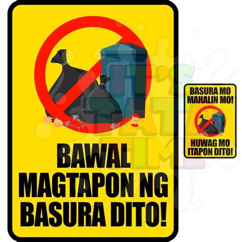 bawal magtapon ng basura slogan